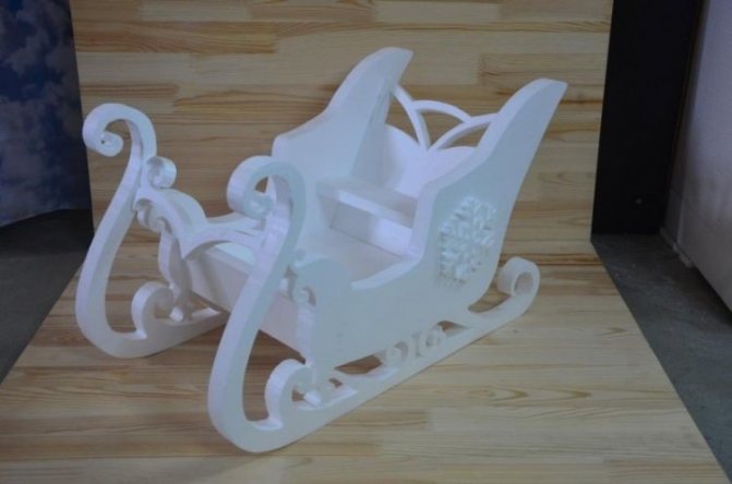 traîneau en polystyrène