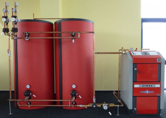 Schéma de raccordement pour une chaudière à combustible solide avec ntgkjfrrevekznjhjv