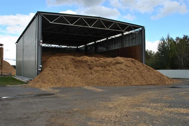 Stockage de sciure, copeaux de bois