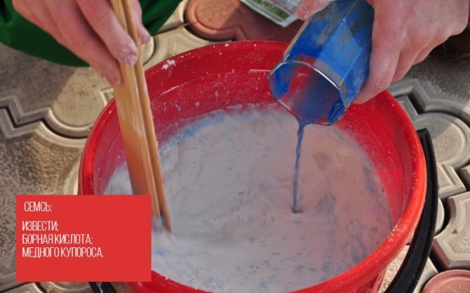 Un mélange de chaux, d'acide borique et de sulfate de cuivre pour l'isolation