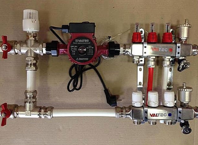 mitigeur pour capteur de chauffage par le sol