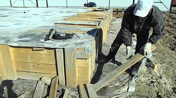 Démontage du coffrage