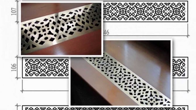 Grille de ventilation en acier