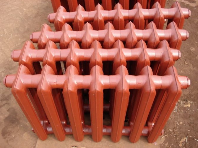 Batteries en fonte standard