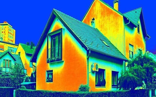 Teplogramme d'une maison de campagne