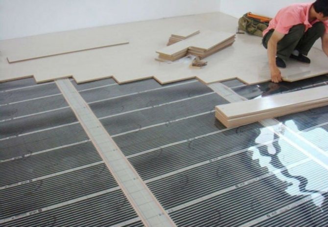 Sol chaud sous parquet