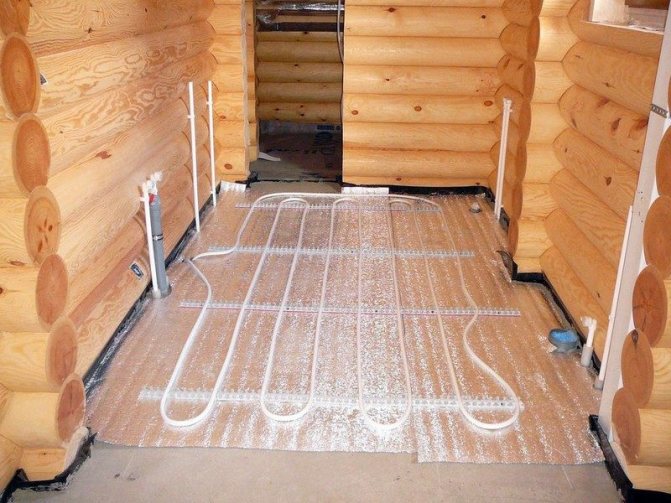 Plancher chaud dans la baignoire: types et caractéristiques. Comment faire des planchers chauffants dans un bain? photo - teplyj pol 3 800x600