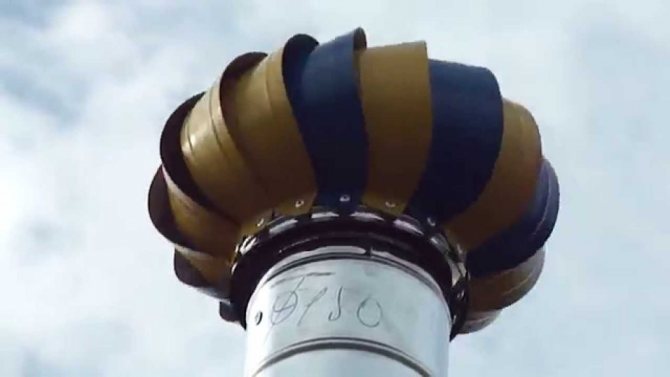 Déflecteur turbo galvanisé avec revêtement décoratif