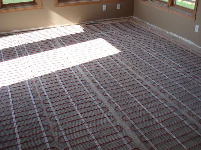 installation de chauffage par le sol électrique