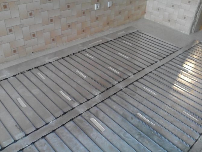 installation du plancher central