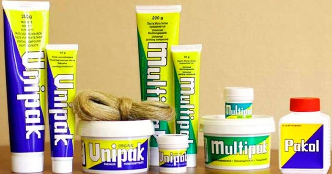 pâtes de plomberie unipak multipak