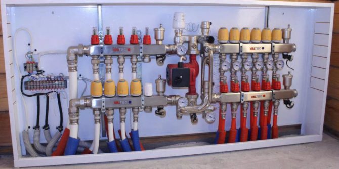 contrôle du chauffage par le sol à l'eau avec plusieurs circuits à l'aide de servo variateurs