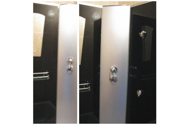Installation et fixation du panneau central, des panneaux arrière et du cadre de porte sur une palette