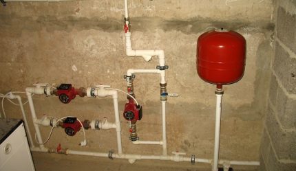Installation du réservoir à membrane