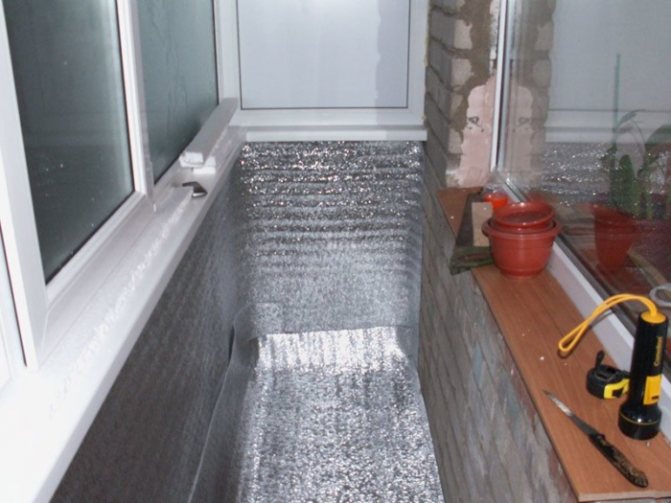 isolation du balcon avec isolon