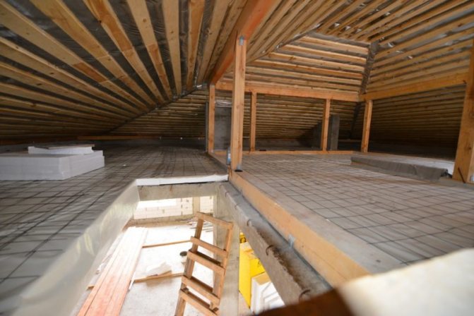 Isolation du grenier avec mousse: caractéristiques, avantages et inconvénients. Comment faire une isolation de grenier de vos propres mains? photo - uteplenie penoplastom 8 800x534