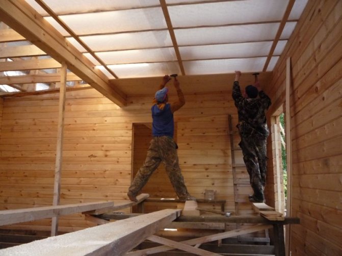 Option d'isolation de plafond
