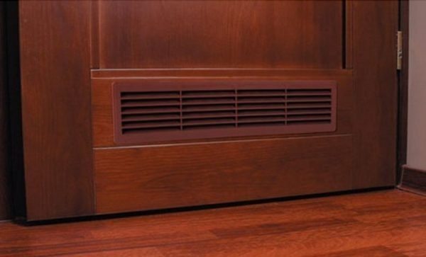 Grille de ventilation dans le vantail de la porte ou dans l'espace entre celui-ci et le sol - exigences de sécurité obligatoires