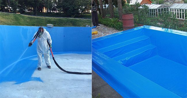 L'étanchéité interne de la piscine est une étape importante