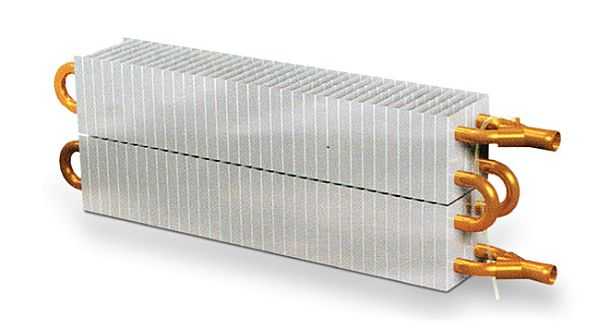 À l'intérieur des radiateurs en cuivre-aluminium se trouve telle ou telle structure.