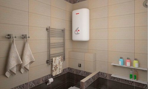 Chauffe-eau dans la salle de bain