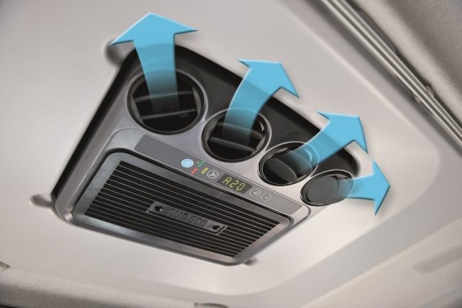 Voici à quoi ressemble le bloc interne du système de climatisation de la voiture