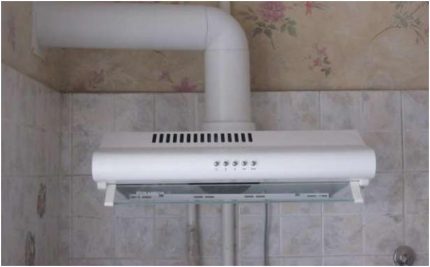 Ventilateur extracteur dans la cuisine