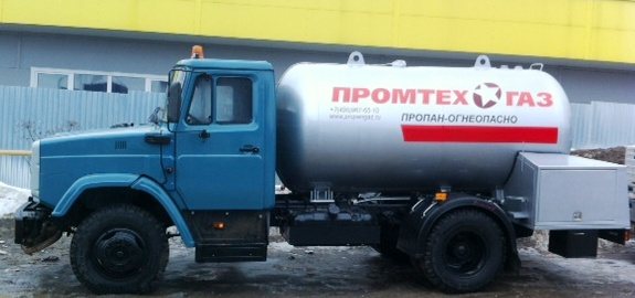 Camion-citerne à gaz
